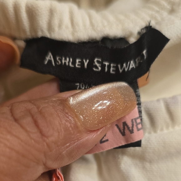 Ashley Stewart Cream Off-Shoulder Mini Dress - Picture 2 of 14